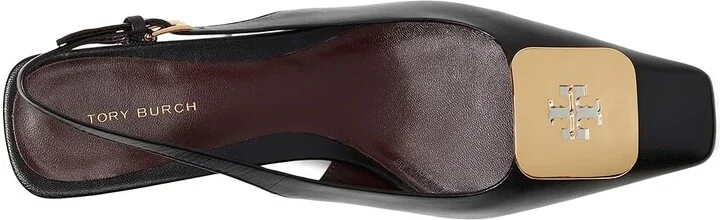 Tory Burch Georgia Slingback 55 mm High Women's Heels Perfect Black : 5 M, Leather - Image 2