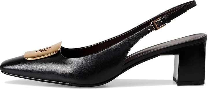 Tory Burch Georgia Slingback 55 mm High Women's Heels Perfect Black : 5 M, Leather - Image 6