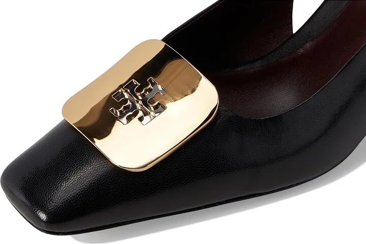 Tory Burch Georgia Slingback 55 mm High Women's Heels Perfect Black : 5 M, Leather - Image 7