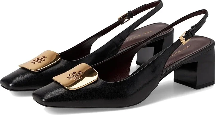 Tory Burch Georgia Slingback 55 mm High Women's Heels Perfect Black : 5 M, Leather