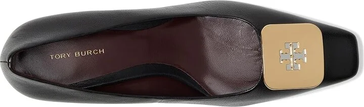 Tory Burch Georgia Wedge 55 mm High Women's Heels Perfect Black : 10.5 M, Leather - Image 2