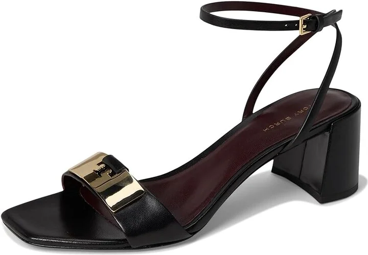 Tory Burch Gigi Sandal 55Mm Women's Sandals Perfect Black/Gold : 5.5 M, Leather - Image 5