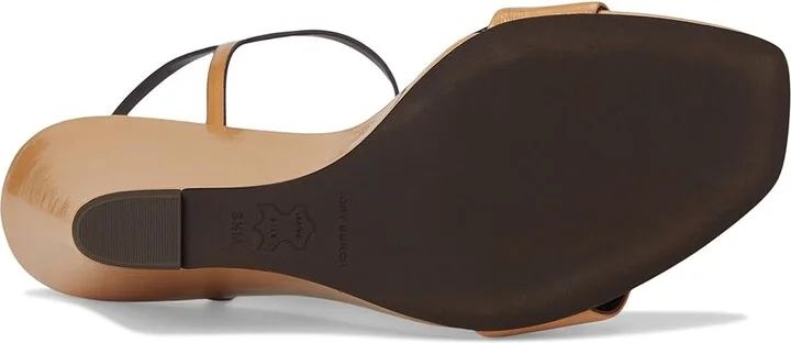 Tory Burch Gigi Wedge Sandal 80Mm Women's Sandals Cantucci/Silver : 5 M, Leather - Image 3