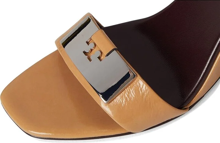 Tory Burch Gigi Wedge Sandal 80Mm Women's Sandals Cantucci/Silver : 5 M, Leather - Image 7