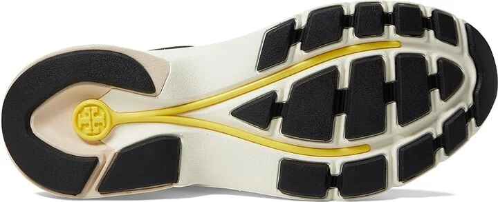Tory Burch Good Luck Trainer Women's Shoes Black/Cream/Black : 5 M, Leather/Suede - Image 3