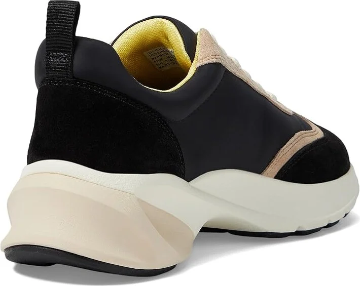 Tory Burch Good Luck Trainer Women's Shoes Black/Cream/Black : 5 M, Leather/Suede - Image 4