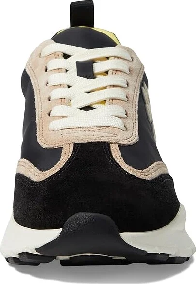 Tory Burch Good Luck Trainer Women's Shoes Black/Cream/Black : 5 M, Leather/Suede - Image 5