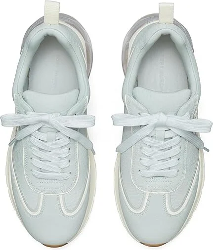 Tory Burch Good Luck Trainer Women's Shoes Powder Blue/Bianco : 5.5 M, Leather/Suede - Image 2