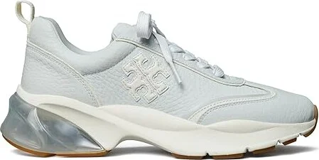 Tory Burch Good Luck Trainer Women's Shoes Powder Blue/Bianco : 5.5 M, Leather/Suede - Image 4
