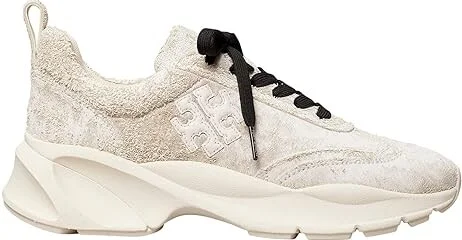 Tory Burch Good Luck Trainer Women's Shoes White/New Ivory : 8.5 M, Leather/Suede - Image 3