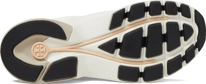 Tory Burch Good Luck Trainer Women's Shoes White/New Ivory/Cerbiatto : 10.5 M, Leather/Suede - Image 3