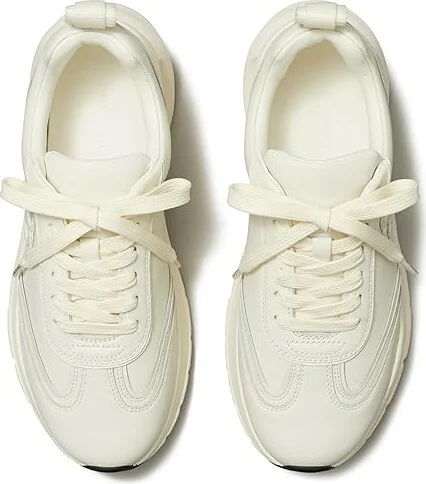 Tory Burch Good Luck Trainers Women's Flat Shoes New Ivory/New Ivory/New Ivory : 10 M, Rubber - Image 2