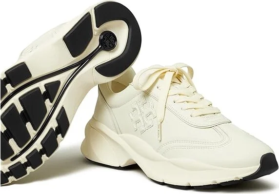 Tory Burch Good Luck Trainers Women's Flat Shoes New Ivory/New Ivory/New Ivory : 10 M, Rubber - Image 3
