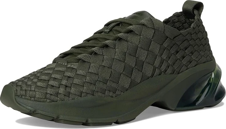 Tory Burch Good Luck Woven Trainer Women's Shoes Dark Green : 8 M, Leather/Rubber - Image 5