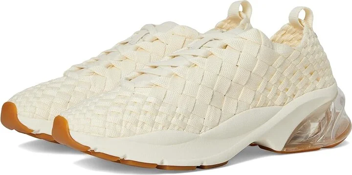 Tory Burch Good Luck Woven Trainer Women's Shoes New Ivory : 7 M, Leather/Rubber