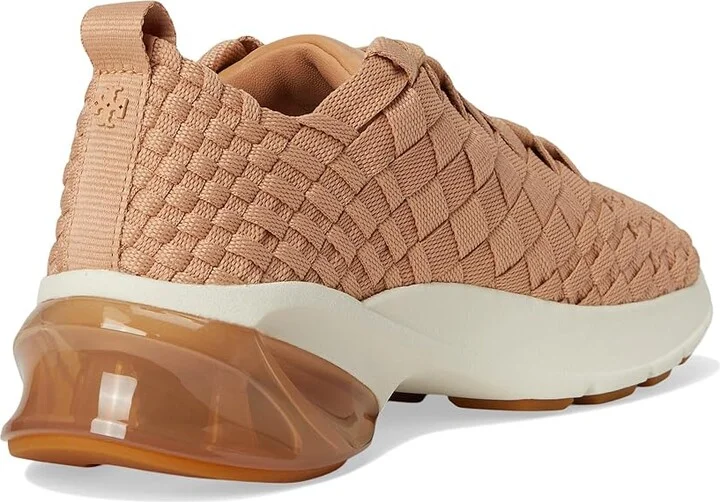 Tory Burch Good Luck Woven Trainer Women's Shoes Vintage Blush : 6.5 M, Leather/Rubber - Image 4
