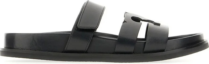 Tory Burch 'Ines' Black Leather Slippers - Image 3