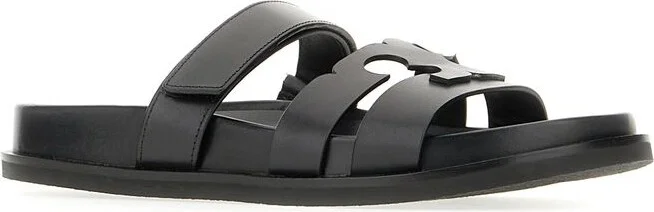 Tory Burch 'Ines' Black Leather Slippers - Image 4