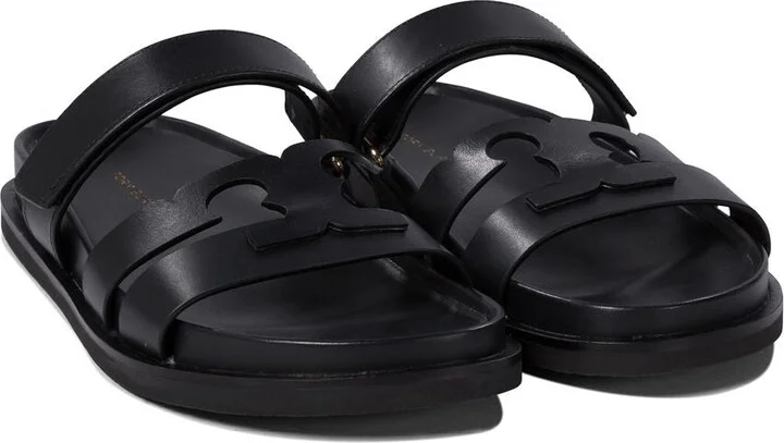 Tory Burch 'Ines' Black Leather Slippers - Image 6