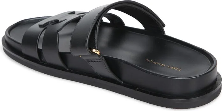 Tory Burch 'Ines' Black Leather Slippers - Image 7
