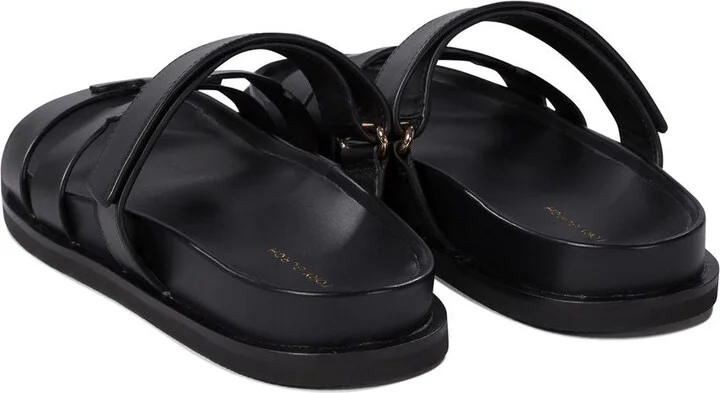Tory Burch 'Ines' Black Leather Slippers - Image 11