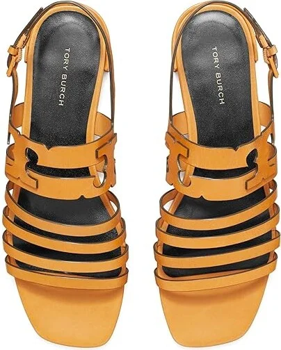 Tory Burch Ines Cage Sandals Women's Sandals Brandy/Brandy : 5.5 M, Leather - Image 2