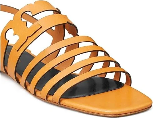 Tory Burch Ines Cage Sandals Women's Sandals Brandy/Brandy : 5.5 M, Leather - Image 3