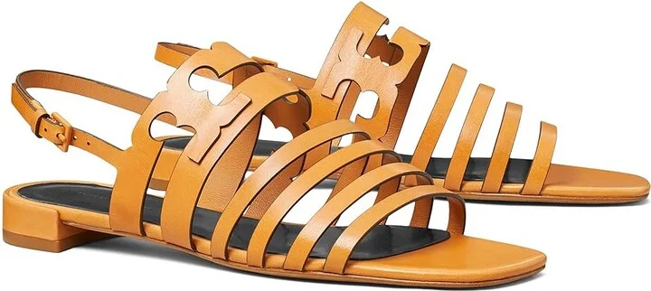 Tory Burch Ines Cage Sandals Women's Sandals Brandy/Brandy : 5.5 M, Leather