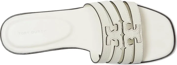 Tory Burch Ines Cage Slide Women's Sandals Blanc/Blanc : 5.5 M, Leather - Image 2