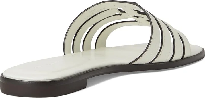 Tory Burch Ines Cage Slide Women's Sandals Blanc/Blanc : 5.5 M, Leather - Image 4