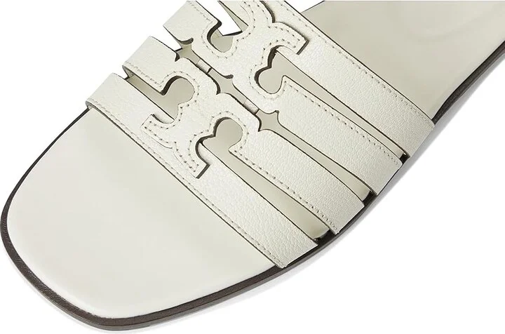 Tory Burch Ines Cage Slide Women's Sandals Blanc/Blanc : 5.5 M, Leather - Image 7
