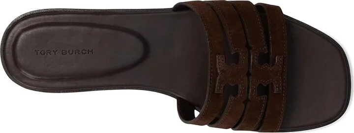 Tory Burch Ines Cage Slide Women's Sandals Dark Cocoa/Dark Cocoa : 9 M, Leather - Image 2