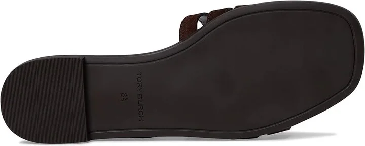 Tory Burch Ines Cage Slide Women's Sandals Dark Cocoa/Dark Cocoa : 9 M, Leather - Image 3