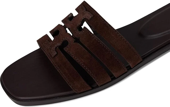 Tory Burch Ines Cage Slide Women's Sandals Dark Cocoa/Dark Cocoa : 9 M, Leather - Image 7