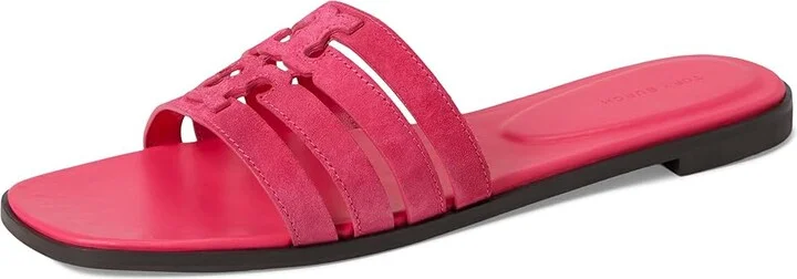 Tory Burch Ines Cage Slide Women's Sandals Fuschia Pink/Fuschia Pink : 9.5 M, Leather - Image 5