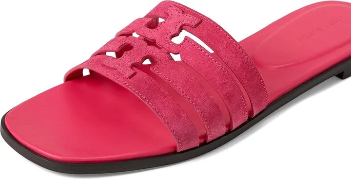 Tory Burch Ines Cage Slide Women's Sandals Fuschia Pink/Fuschia Pink : 9.5 M, Leather - Image 7