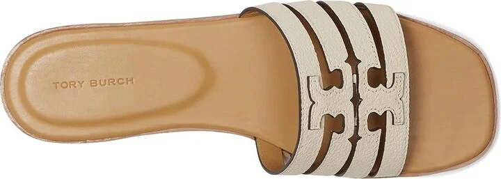 Tory Burch Ines Cage Slide Women's Sandals Light Cream/Ginger Shortbread : 8.5 M, Leather - Image 2