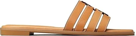 Tory Burch Ines Cage Slides Women's Sandals Camello : 9.5 M, Leather/Rubber - Image 4
