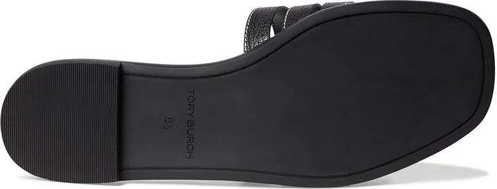 Tory Burch Ines Cage Slides Women's Sandals Perfect Black/Perfect Black : 11 M, Leather/Rubber - Image 3