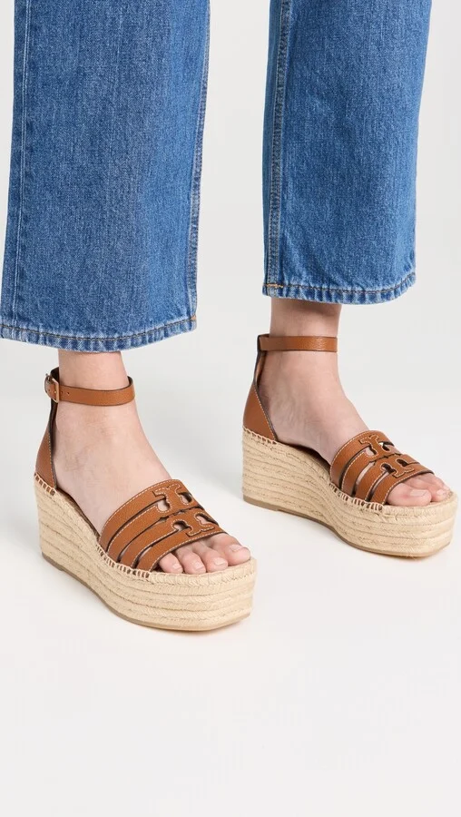 Tory Burch Ines Cage Wedge Espadrilles 80mm - Image 5