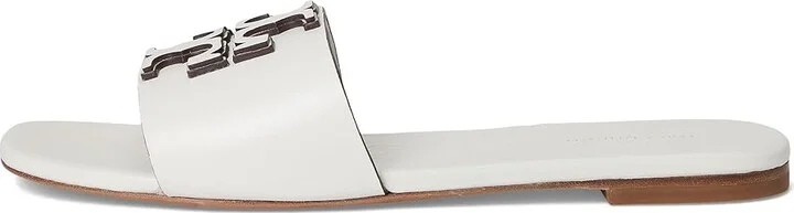 Tory Burch Ines Flat Slide Women's Shoes Gardenia : 10 M, Leather - Image 6