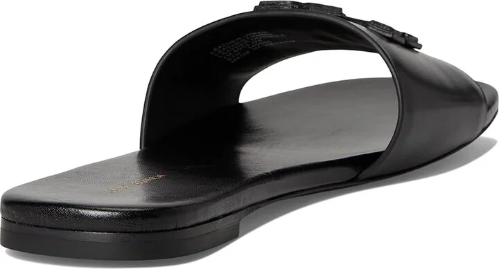 Tory Burch Ines Flat Slide Women's Shoes Perfect Black : 10 M, Leather - Image 4