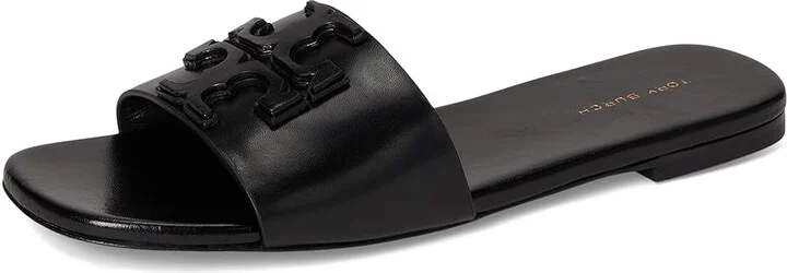 Tory Burch Ines Flat Slide Women's Shoes Perfect Black : 10 M, Leather - Image 5