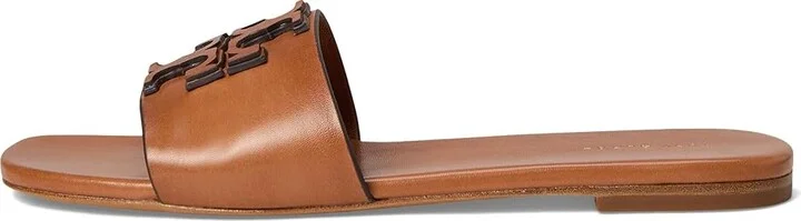 Tory Burch Ines Flat Slide Women's Shoes Tan : 10 M, Leather - Image 6