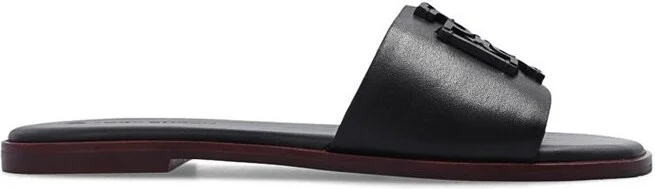 Tory Burch Ines Logo-Patch Slides