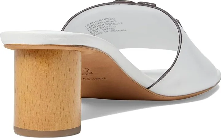 Tory Burch Ines Mule Sandal 55 mm Women's Shoes Gardenia : 10 M, Leather - Image 4