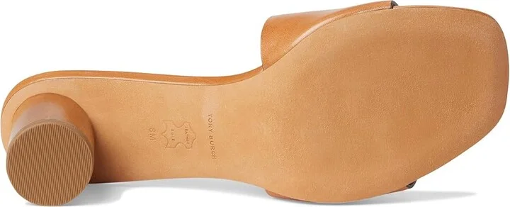 Tory Burch Ines Mule Sandal 55 mm Women's Shoes Tan : 10 M, Leather - Image 3