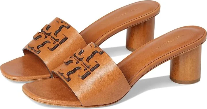 Tory Burch Ines Mule Sandal 55 mm Women's Shoes Tan : 10 M, Leather