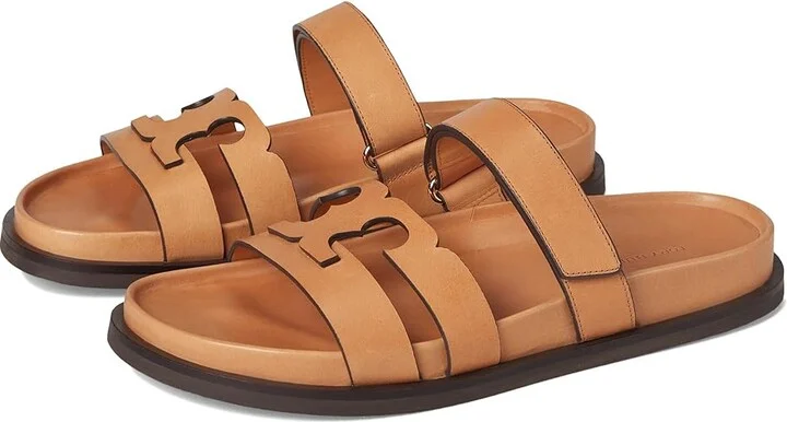 Tory Burch Ines Sport Slide Women's Sandals Camello : 8.5 M, Suede