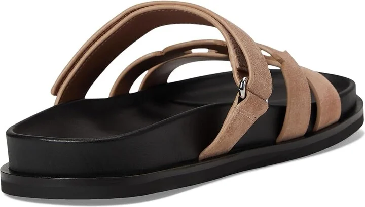 Tory Burch Ines Sport Slide Women's Sandals Malva/Perfect Black : 7 M, Suede - Image 4
